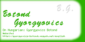 botond gyorgyovics business card